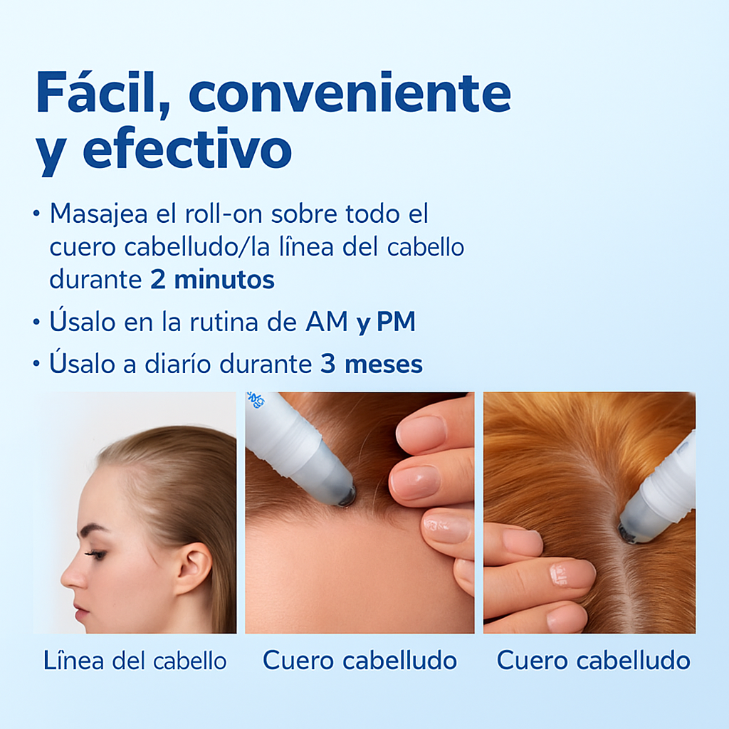 Sérum Roll-On Avanzado para el Crecimiento del Cabello