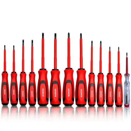 Set of 13 Insulated Magnetic Screwdrivers and Phillips Screwdrivers